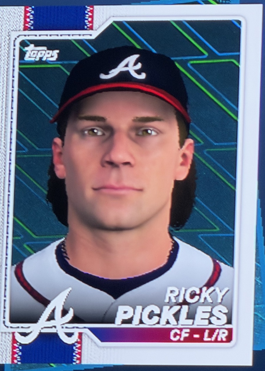 Ricky Pickles baseball card portrait